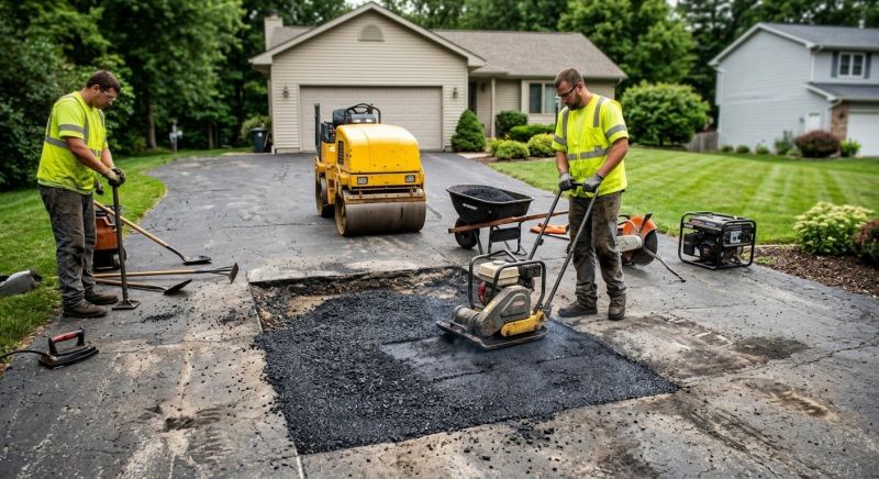 Blacktop Driveway Repair in Little Rock, AR