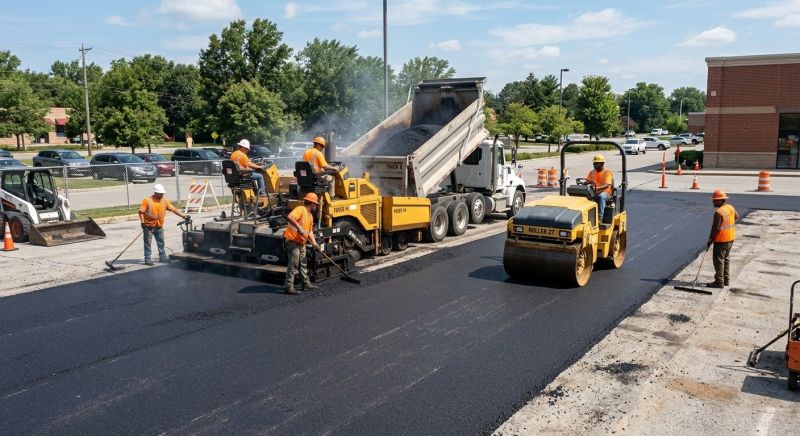 Asphalt Parking Lot Paving in Orange County, CA