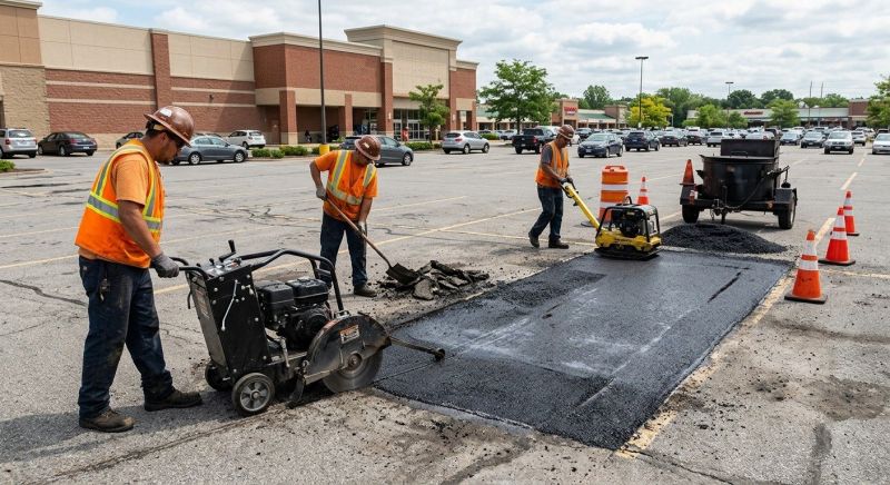 Asphalt Parking Lot Repair in Los Angeles, CA