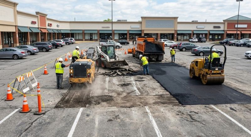 Asphalt Parking Lot Repair in Los Angeles, CA