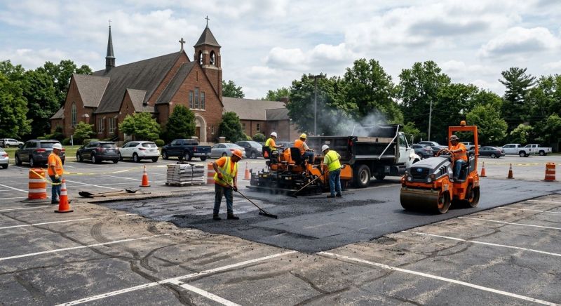 Asphalt Parking Lot Repair in Savannah, GA