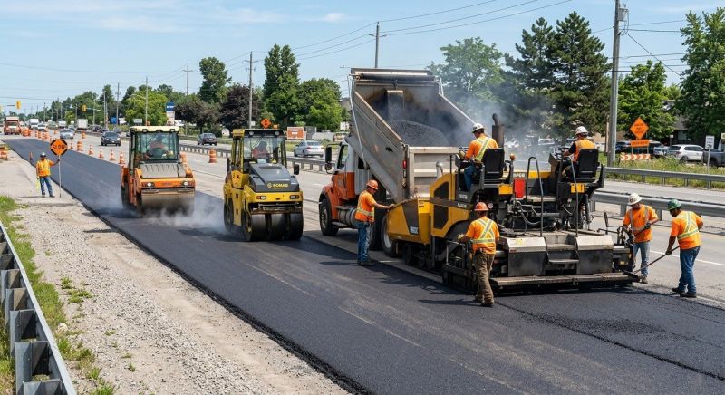 Asphalt Road Installation in Little Rock, AR
