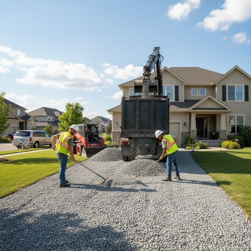 Tar And Chip Driveway Installation